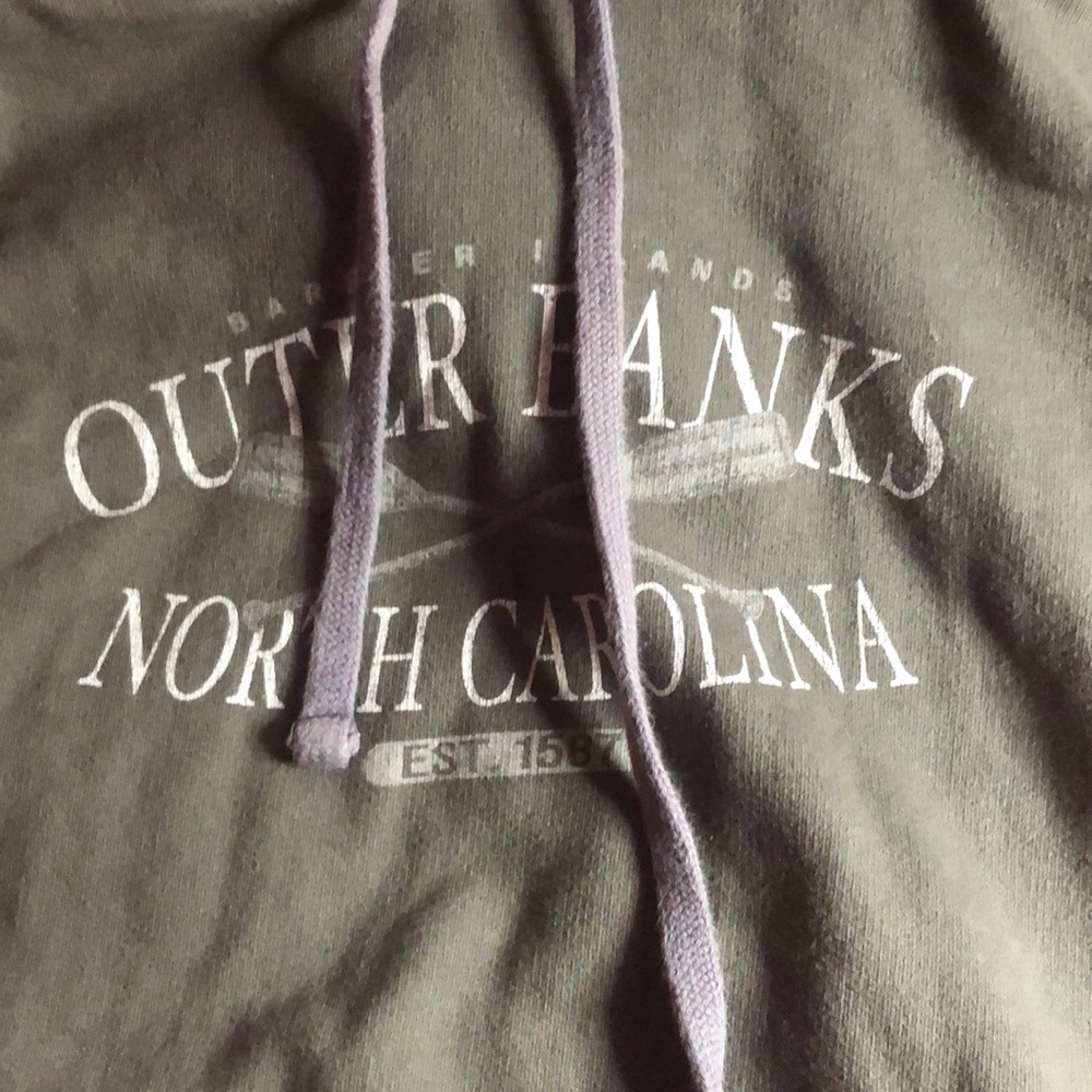 Gray outer banks North Carolina hoodie